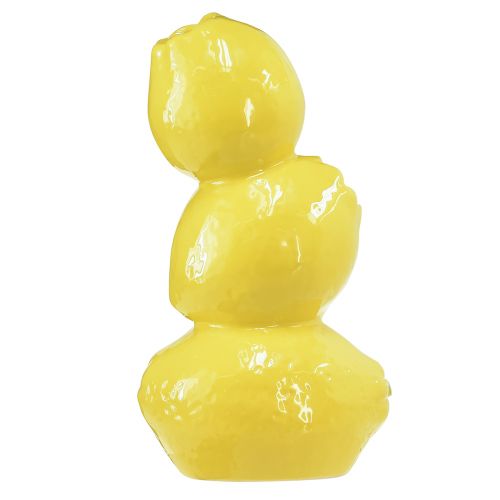 Floristik24 Vase à fleurs vase citron jaune décoration été céramique H20cm