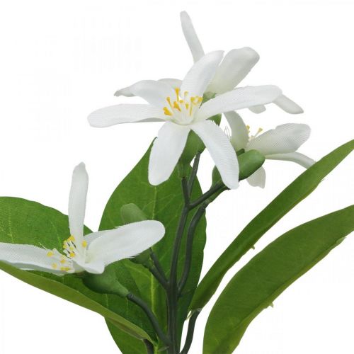 Floristik24 Branche déco citron et fleurs branche artificielle décoration d'été 26cm 4pcs