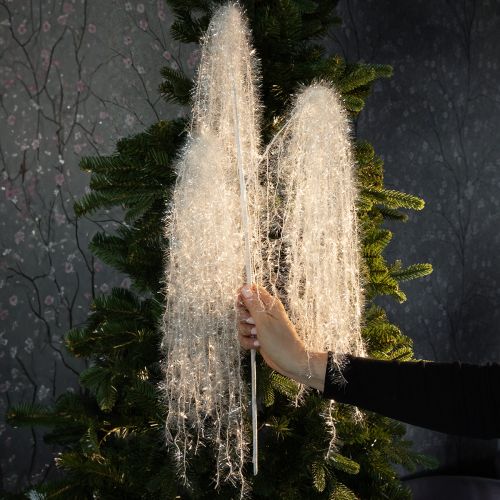 Branche d'hiver artificielle blanche à l'aspect givré et enneigé, 70 cm | Floristik24.be