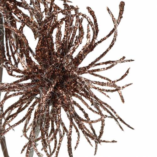 Article Branche de clématite artificielle cuivre avec paillettes 46cm