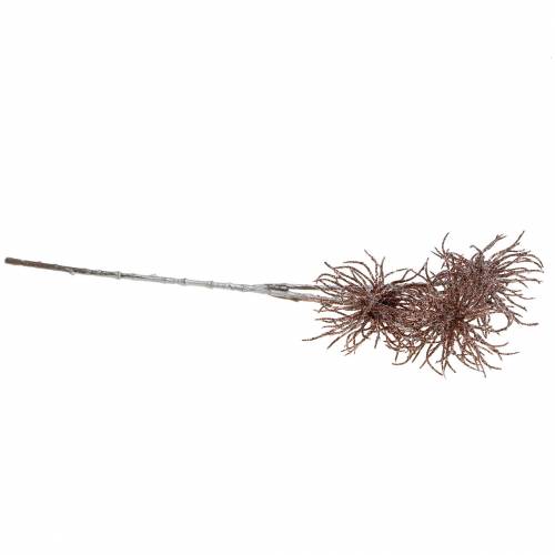 Floristik24 Branche de clématite artificielle cuivre avec paillettes 46cm