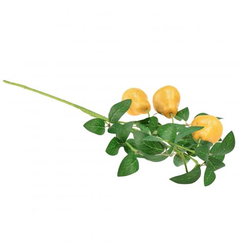 Article Branche décorative artificielle branche de poire décoration de branche jaune 75cm