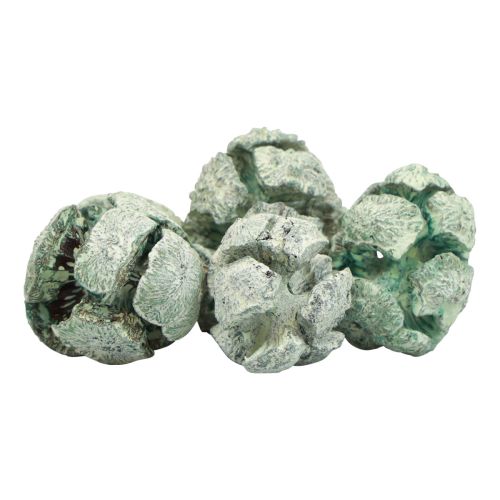Article Cônes de cyprès décor naturel givré 3cm vert 500g