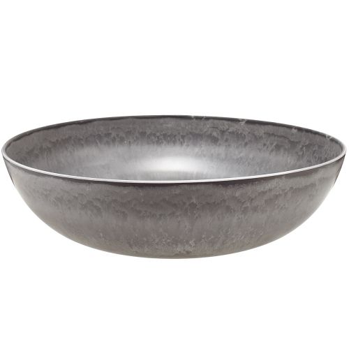 Floristik24 Bol gris mat élégant 37 cm - surface texturée, polyvalent pour la décoration - 3 pièces