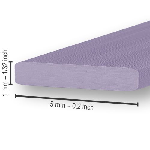 Article Aluminium Flachdraht Lavendel 5mm 10m Dekodrahte Basteldraht