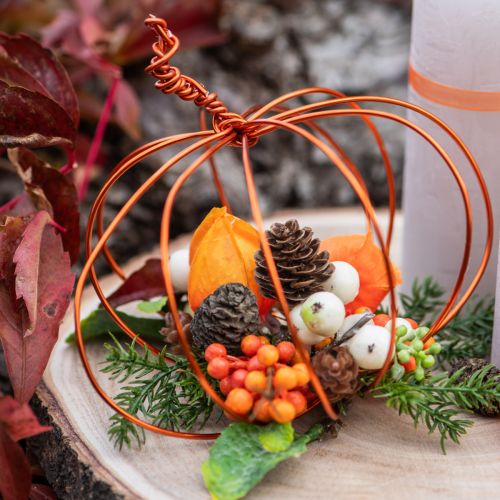 Article Fil de fer en aluminium orange, Ø2 mm, 500 g, 60 m, pour décorations DIY