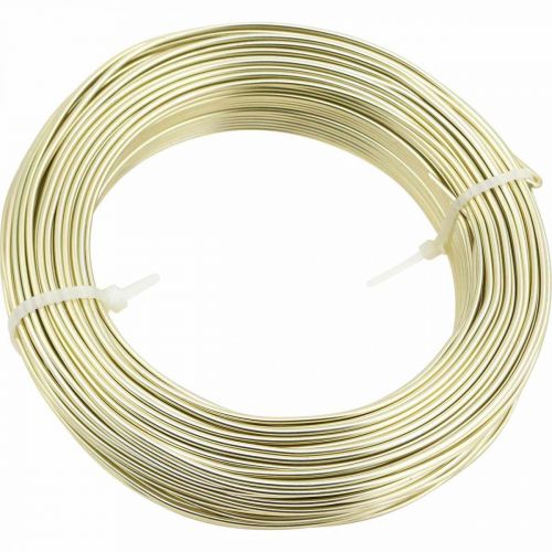 Article Fil aluminium Ø2mm fil déco champagne rond 480g