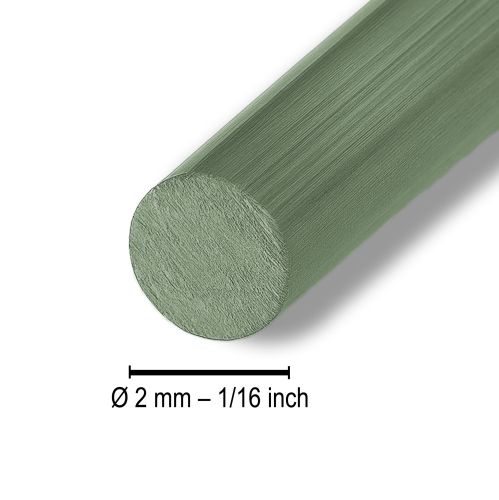 Article Fil aluminium vert Ø2mm fil craft vert foncé 500g 60m