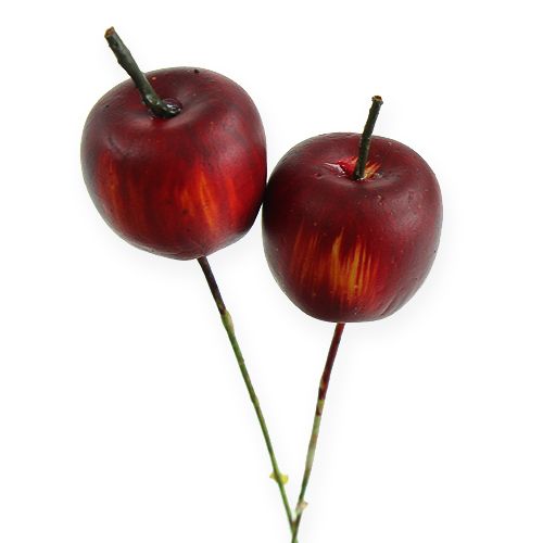 Floristik24 Mini pommes sur fil 2cm 48 pcs