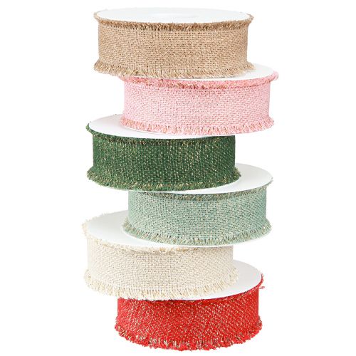 Article Ruban frangé ruban décoratif paillettes coloré 40mm 15m