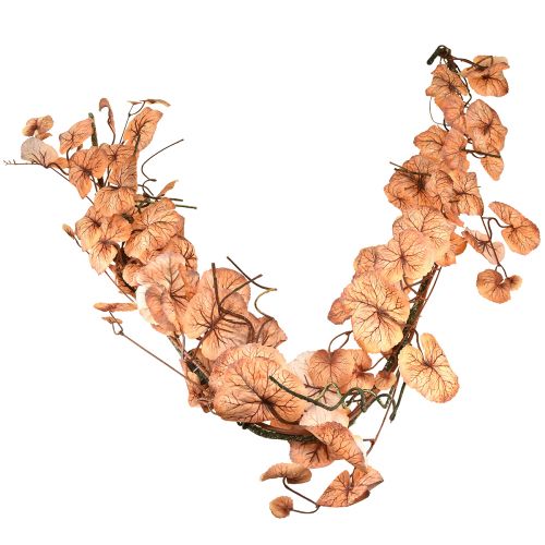 Cintre décoratif guirlande de feuilles d&#39;automne Heuchera 150cmx15cm