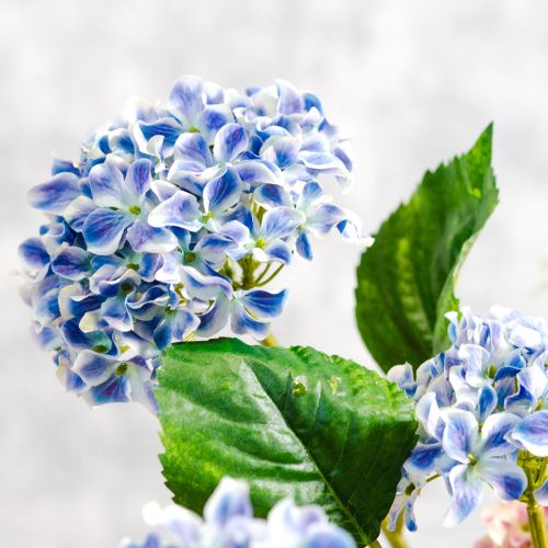 Article Branche d'hortensia fleurie pour une décoration intérieure élégante, 80 cm, 2 pièces