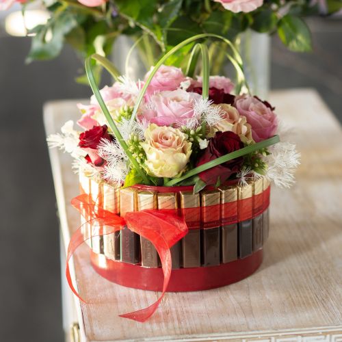 Article Jardinière rouge brillant Ø18/20cm 2 pcs