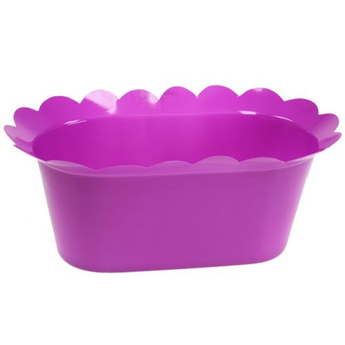 Floristik24 Pot de fleur en plastique cul ovale. 21 cm x 11 cm x 9,5 cm 10 pièces