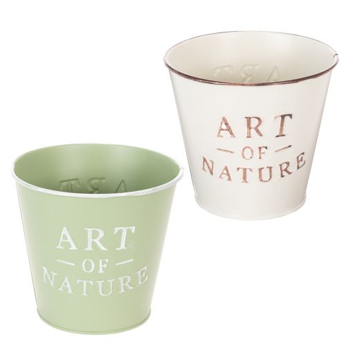 Pot de fleurs en zinc Ø15 cm H13,5 cm Couleurs variées acheter | Floristik24.be