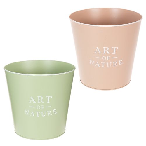 Pot de fleurs en zinc Ø22cm H21cm Couleurs variées acheter | Floristik24.be