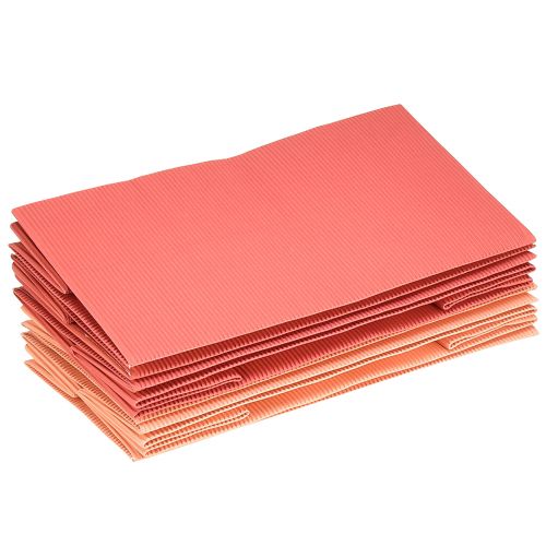 Article Sac à fleurs extra long avec feuille rose saumon 24x12cm 6 pcs