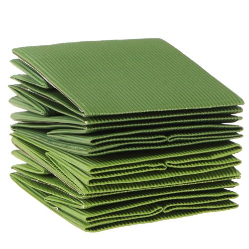 Article Sac à fleurs vert olive vert côtelé avec papier d&#39;aluminium 10,5 cm 6 pcs