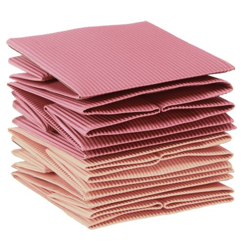 Article Sac à fleurs sac en papier avec feuille saumon rose 10,5cm 6 pcs