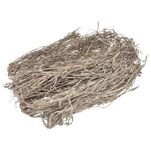 Floristik24 Fibres décoratives pour travaux manuels, matériaux naturels marron blanc, 500g