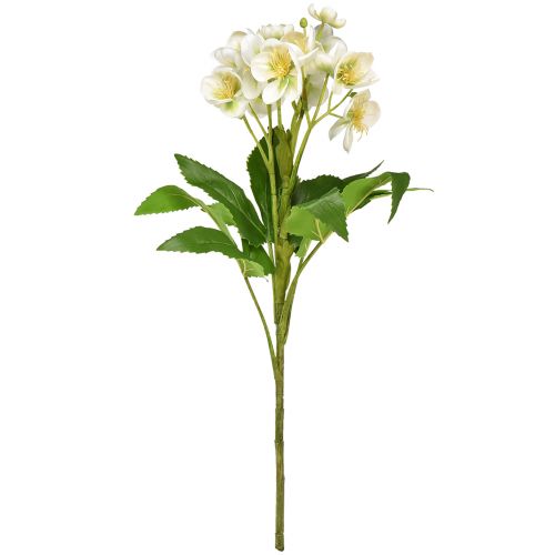 Article Roses de Noël fleurs artificielles blanches en bouquet de 18 fleurs 60cm