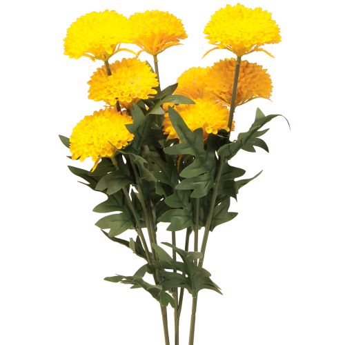 Floristik24 Dahlia Fleurs Décoratives Artificielles Fleur Jaune L64cm 3 pcs