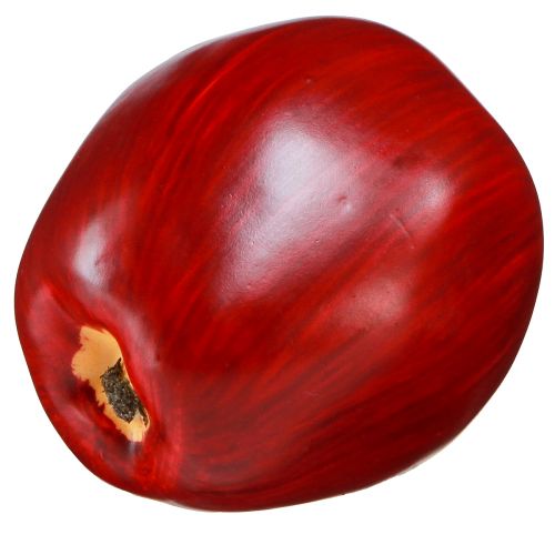 Article Déco pomme rouge Déco fruit Ø8cm H9,5cm Red Delicious 4 pcs