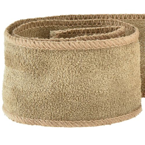 Article Ruban de velours ruban décoratif bijoux ruban velours marron W50mm L8m
