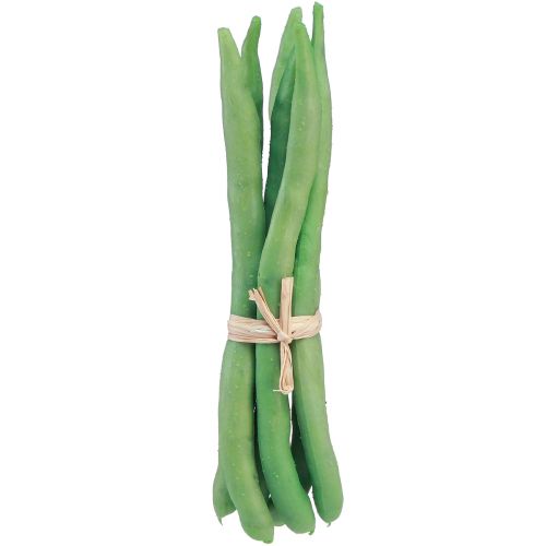 Floristik24 Haricots Décoratifs Légumes Artificiels Vert Real Touch 17cm 6 pcs