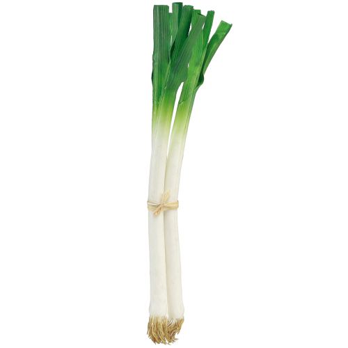Article Légumes déco oignons nouveaux vert blanc Ø1cm L28cm 3 pcs