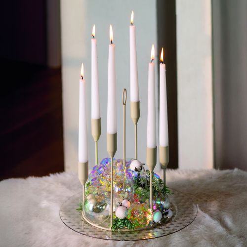 Article Hortensia décoratif irisé fleur artificielle Noël 27cm 4 pcs