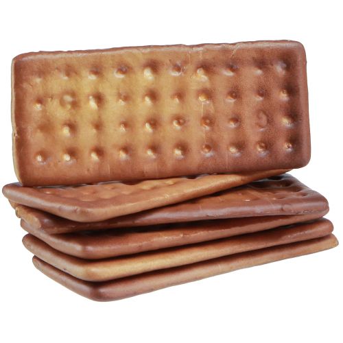 Article Biscuits décoratifs nourriture artificielle 9×4cm 24 pcs