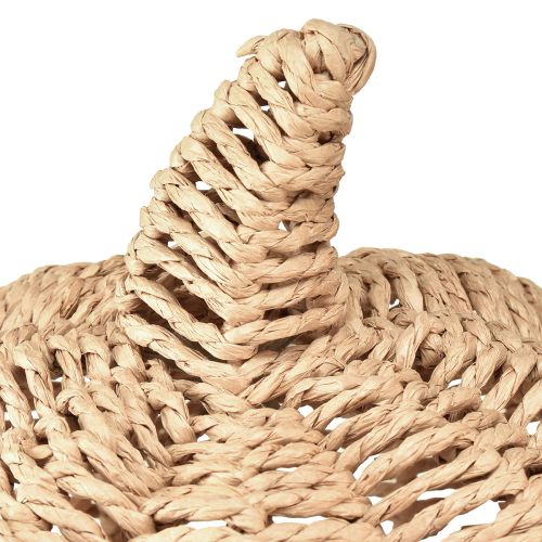 Article Citrouille décorative raphia naturel rustique décoration automne Ø25cm H25cm