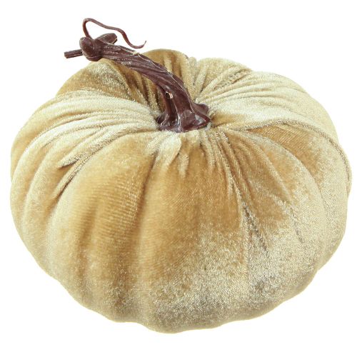 Article Citrouilles déco jaune beige rouge marron floquées Ø18cm 3 pcs
