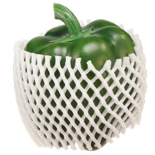 Article Déco poivre vert aliment factice légume H10cm