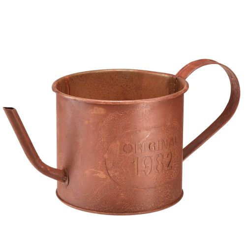 Floristik24 Arrosoir décoratif rouille jardinière métal Ø12,5cm H10,5cm