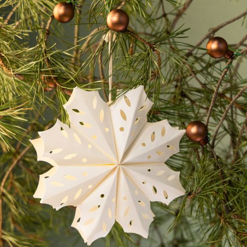 Article Élégants flocons de neige en papier pour les décorations d'hiver et de Noël