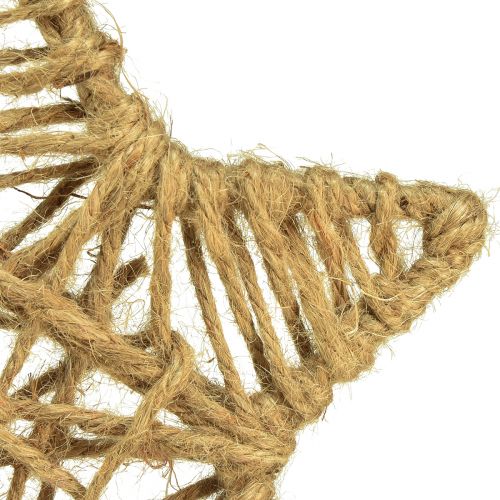Article Étoile décorative à suspendre étoile de jute naturel Ø18cm 4 pcs