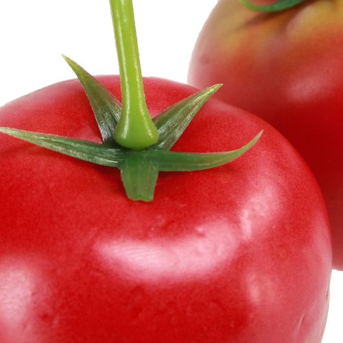 Article Tomates décoratives 2 tomates artificielles sur panicule Ø6cm L15cm