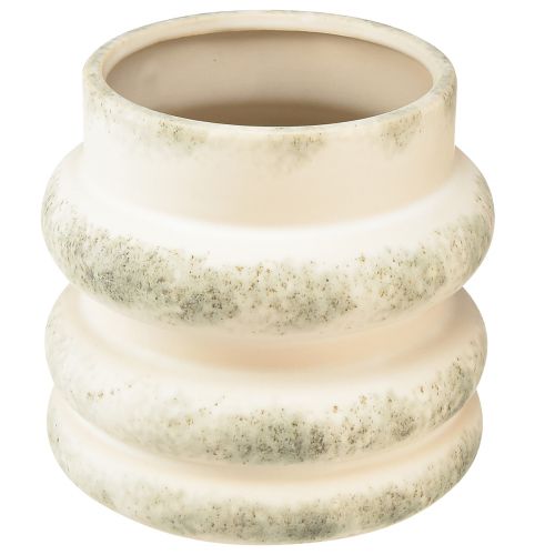 Floristik24 Jardinière décorative pour compositions sèches crème gris-vert 16×16cm