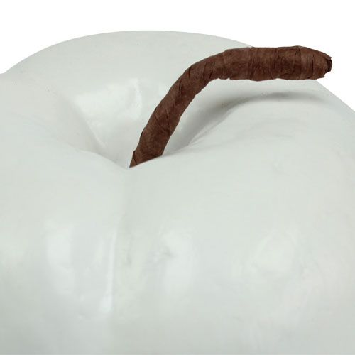 Article Fruit artificiel déco pomme blanche 18cm