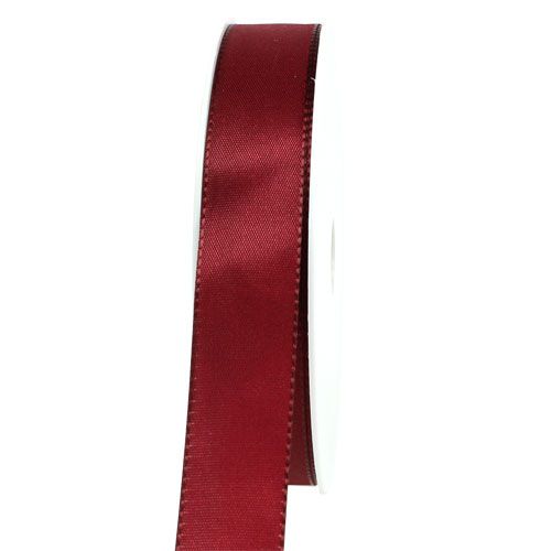 Floristik24 Ruban cadeau Bordeaux 25mm 50m