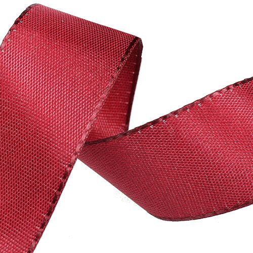 Ruban cadeau Bordeaux 25mm 50m