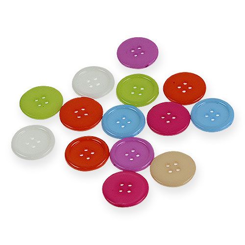Floristik24 Boutons décoratifs colorés Ø2,5cm 200pcs