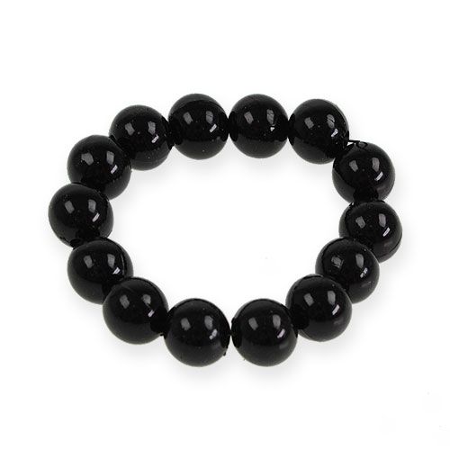 Floristik24 Perles décoratives Ø10mm noires 115 pcs