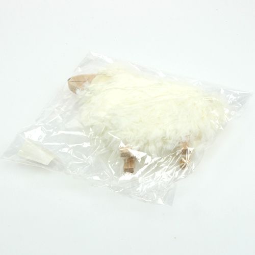 Floristik24 Mouton de Pâques blanc 18cm