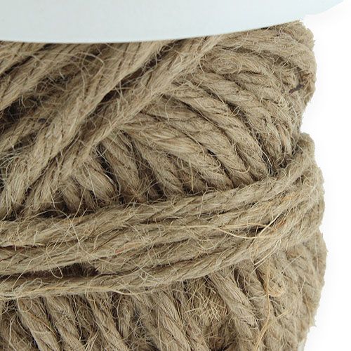 Floristik24 Bobine décorative avec ficelle de chanvre Ø 10 cm H. 12 cm
