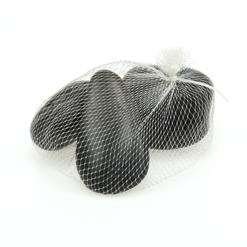 Floristik24 Pierres décoratives noir 9cm 1kg