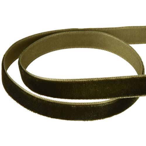 Article Ruban cadeau en velours vert foncé 10 mm 20 m