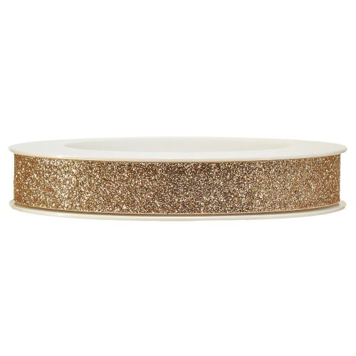 Article Ruban décoratif ruban à paillettes champagne ruban décoratif W15mm L18m